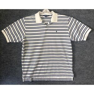 Polo Golf Ralph Lauren Men's Striped Polo Shirt Size XL Navy Blue White
